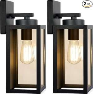 Outdoor Wall Light Fixtures, Exterior Waterproof Lanterns, Porch Sconces Wall Mounted Lighting