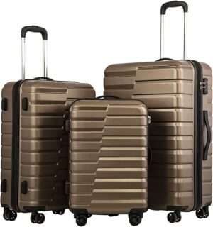 Coolife Luggage ExpandableCoolife Luggage Expandable Suitcase set PC ABS TSA Lock