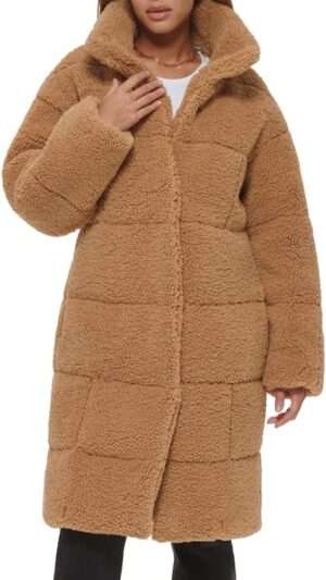 Levi's Women's Long Length Quilted Sherpa Jacket