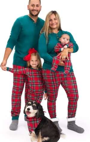 Family Matching Holiday Pajamas Organic Cotton for Men, Women,
