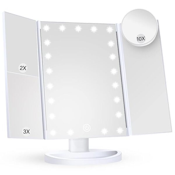 HUONUL Makeup Mirror Vanity Mirror with Lights, 2X 3X 10X