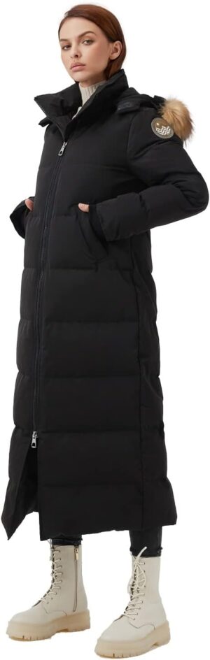 Fitouch Women's Waukee Long Down Coat Parka Jacket | 750+ Fill Power