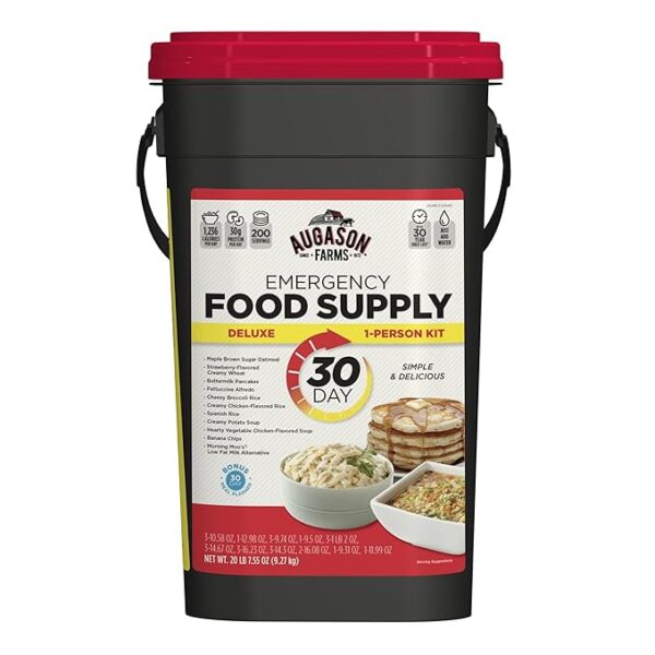 Augason Farms 30-Day 1-Person Standard Emergency Food Supply Kit, S