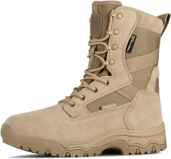FREE SOLDIER Men's Tactical Boots 8 Inches Lightweight Combat Boots