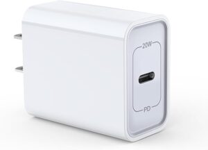 Fast USB C Wall Charger,20W PD Power Adapter Charging Block Compatible