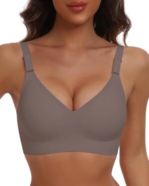 Comfortable Seamless Full Coverage Bra for Women Wireless Bras with Soft