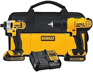 DEWALT 20V MAX Cordless Drill and Impact Driver, Power Tool Combo
