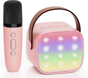 YLL Karaoke Machine for Kids Adults, Portable Mini Bluetooth Speaker