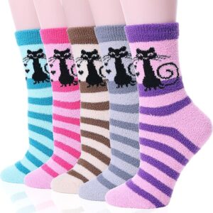EBMORE Womens Fuzzy Socks Slipper Soft Cabin Plush Warm Fluffy