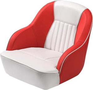 Pontoon Boat Seat - Captain's Bucket Seat with Thickened Sponge Padding