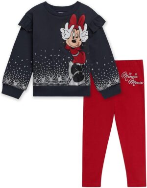 Disney Minnie Mouse Fleece Sweatshirt and Leggings Outfit Set Infant to