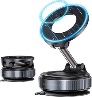 Vacuum Magnetic Phone Holder, Upgraded 360° Car Phone Mount, Hands-