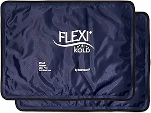 2 FlexiKold Gel Ice Packs (Standard Large: 10.5" x 14.5") - Reusable Cold Pack