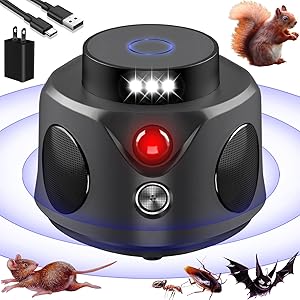 Mice Repellent Indoor,Upgraded Rodent Repellent, Ultrasonic Powerful