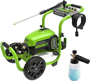 Greenworks 3000 PSI Pressure Washer (2.0 GPM Max) with Foam Cannon