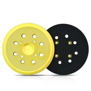 2Pack 5 Inch 8 Holes Hook Loop Sanding Backing Pad for Orbital Sander