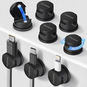 8 Pack Magnetic Cable Management Clips - Ideal as Magnetic Cord Holder