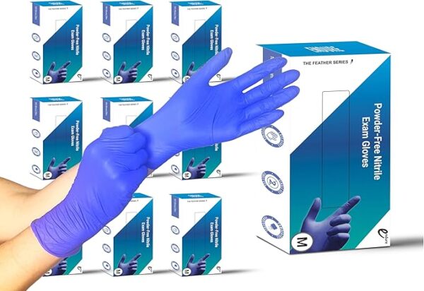 Cobalt Blue Powder-Free Nitrile Exam Gloves, 3.5 MIL Cleaning Cooking