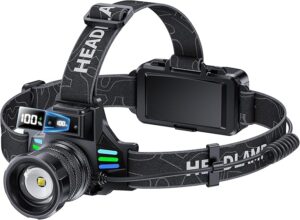 2025 Hardhat Headlamp Rechargeable with Motion Sensing High Lumens