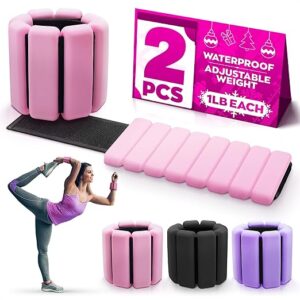 Pilates Ankle Weights 2 Lbs/1Lb Each - Ankle and Wrist Weights Leg Weights