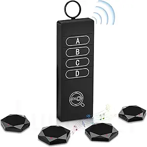 Key Finder – 80DB+ Loud Alarm, 164ft Range Wireless Tracker for Keys,