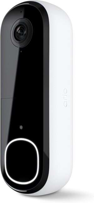 Arlo Video Doorbell 2K (2nd Generation) - Wireless Doorbell Camera with Night Vision