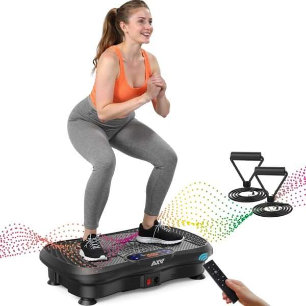 AXV Vibration Plate Fitness Platform Exercise Machine Vibrating Lymphatic Drainage Shaking Full Body