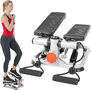 Sunny Health & Fitness Mini Steppers for Exercise at Home, Stair Step