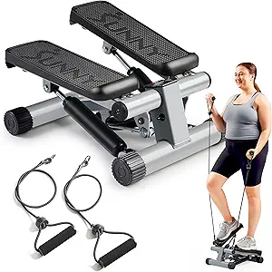 Sunny Health & Fitness Mini Stepper for Exercise at Home, Stair Step