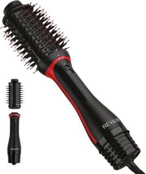 REVLON One-Step Volumizer Plus Hair Dryer and Styler, Enhanced Motor for Less Frizz, More Shine, and Reduced Heat Damage for Salon Style Round Brush for Blowout,